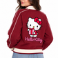 Hello Kitty Gift Graphic Burgundy Track Jacket - ICTHO