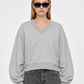 ICTHO Urban Geometry Crop Sweatshirt