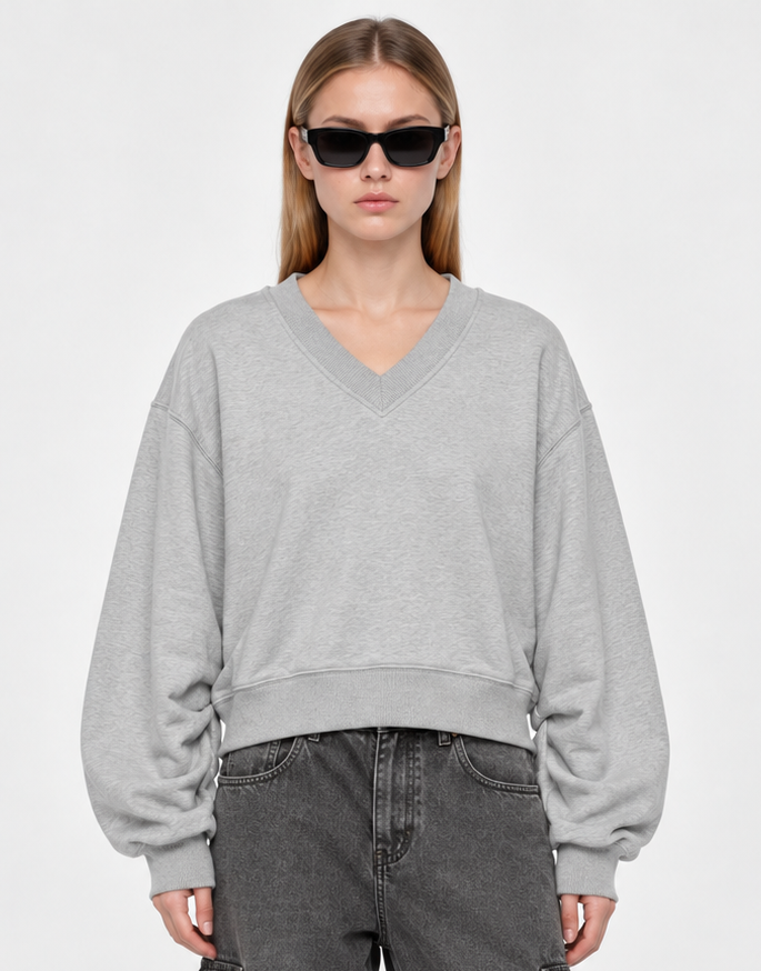 ICTHO Urban Geometry Crop Sweatshirt