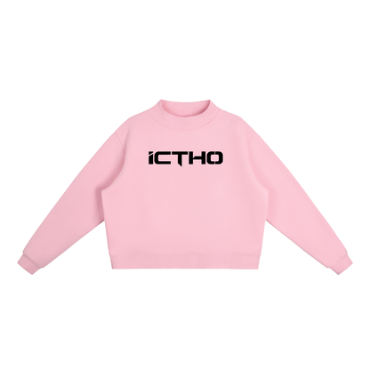 ICTHO Essential Fleece Mock-Neck Sweatshirt