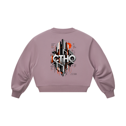 ICTHO Urban Geometry Crop Sweatshirt