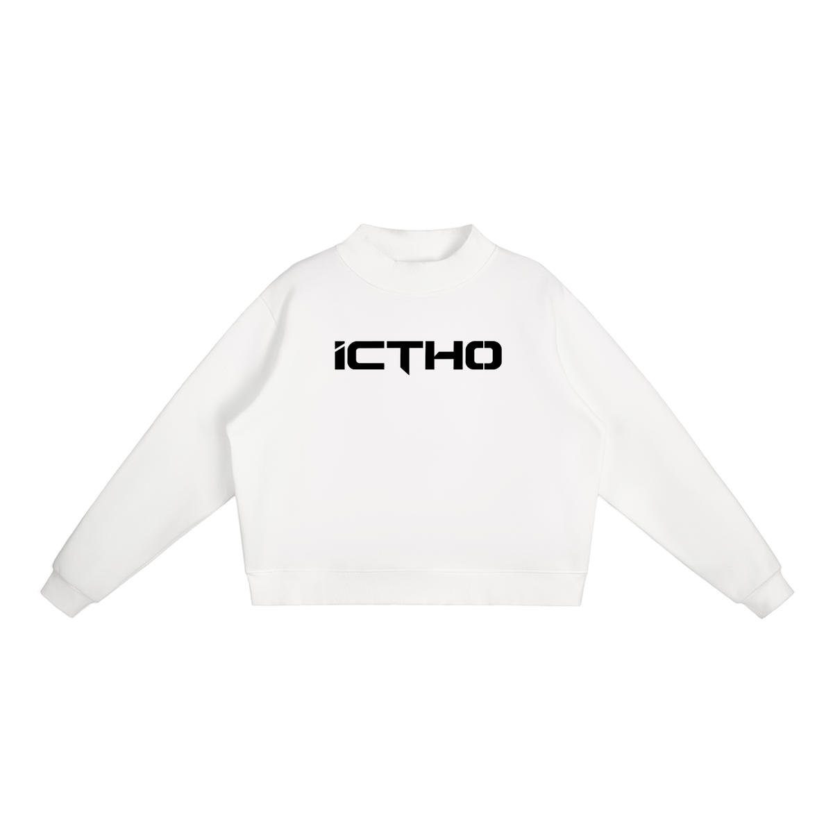 ICTHO Essential Fleece Mock-Neck Sweatshirt