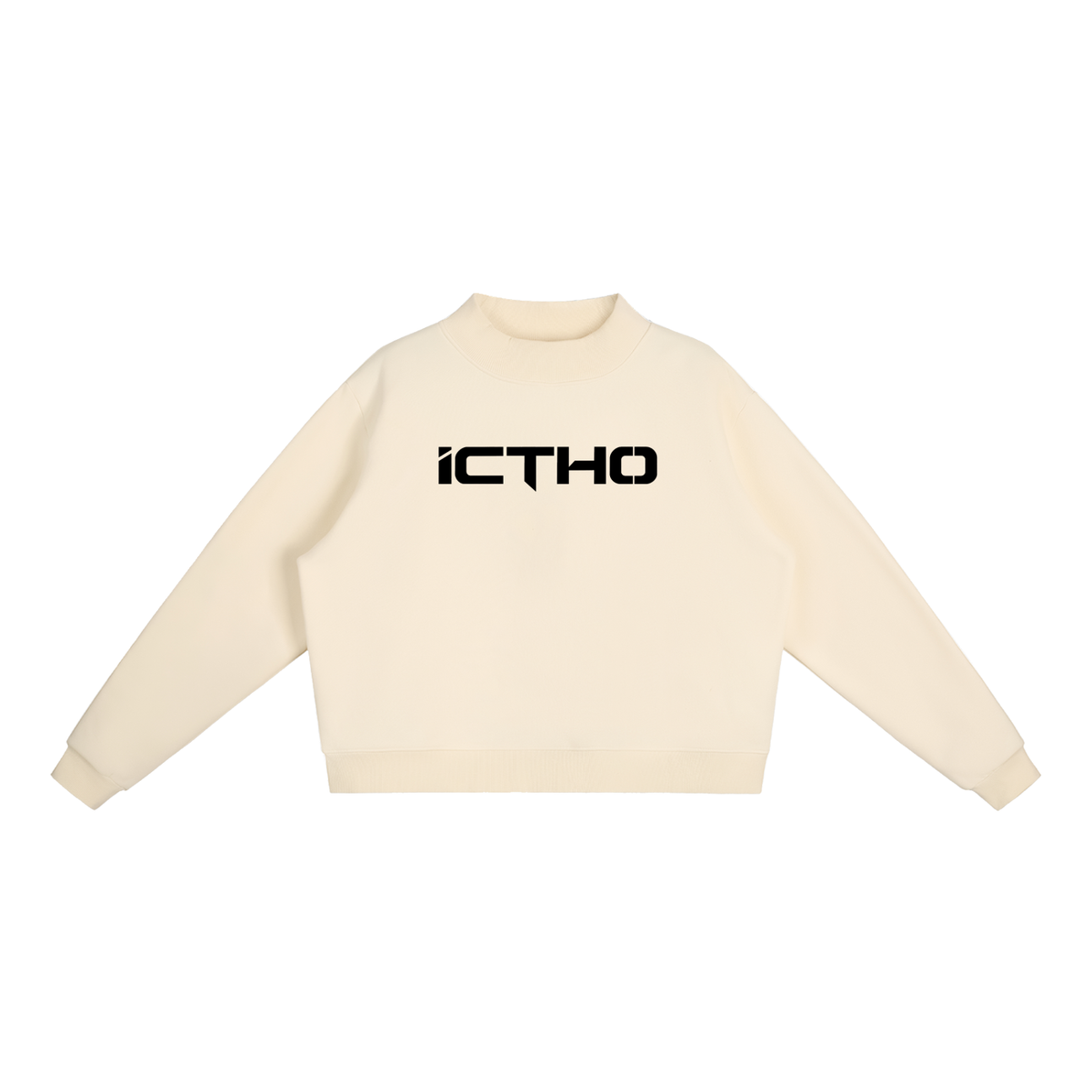 ICTHO Essential Fleece Mock-Neck Sweatshirt